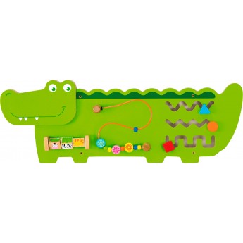Настінний навчальний бізіборд Viga Toys Крокодильчик (50469)