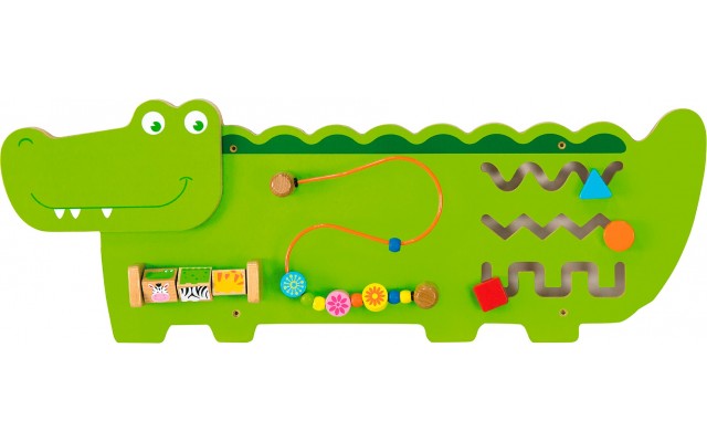 Настінний навчальний бізіборд Viga Toys Крокодильчик (50469FSC)