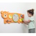 Обучающий настенный бизиборд Viga Toys Медвежонок (50471FSC) title=