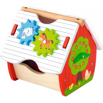 Сортер з дерева Viga Toys Веселий будиночок (50533)