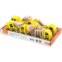 Набор деревянных машинок Viga Toys Строительная техника, 6 шт. (50541)