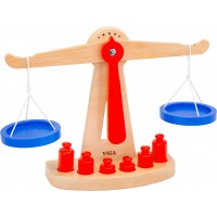 Деревянная обучающая игрушка Viga Toys Весы с гирями (50660)