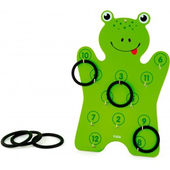 Ігровий набір Viga Toys Жабеня з кільцями (50661)