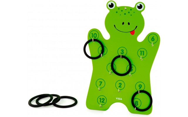 Ігровий набір Viga Toys Жабеня з кільцями (50661)