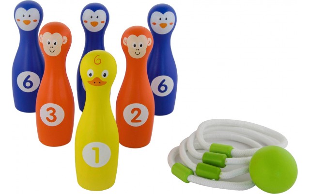 Ігровий набір для гри в боулінг Viga Toys 2 в 1 (50665)