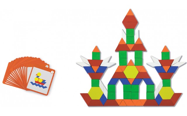 Ігровий набір Viga Toys Магнітна мозаїка з картками, 102 ел. (50669)