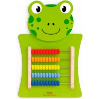 Настенный обучающий бизиборд Viga Toys Жабка со счетами (50679FSC)