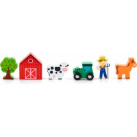 Аксесуари для дитячої залізниці Viga Toys Ферма, 6 шт. (50812)