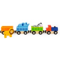 Игрушечный поезд-зоопарк для железной дороги Viga Toys (50822)