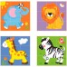 Дерев'яні кубики-пазли Viga Toys Звірята (50834) title=