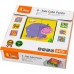 Деревянные кубики-пазлы Viga Toys Дикие животные (50836) title=