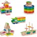 Набор деревянных элементов Viga Toys Архитектурные блоки, 250 шт. (50956) title=