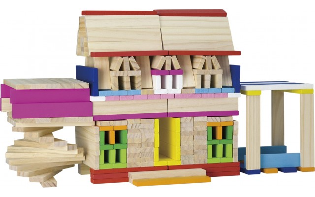 Набор деревянных элементов Viga Toys Архитектурные блоки, 250 шт. (50956)