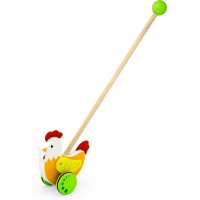 Дерев'яна іграшка-каталка Viga Toys Півник (50964)