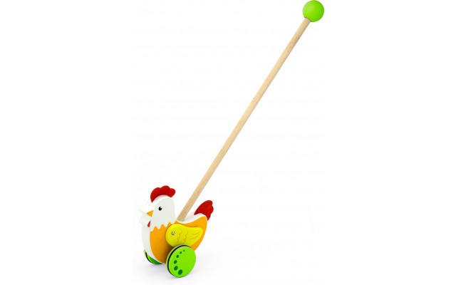 Деревянная игрушка-каталка Viga Toys Петушок (50964)
