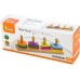 Логическая пирамидка-ключ из дерева Viga Toys Цветные фигуры (50968) title=