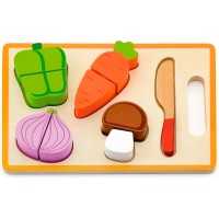 Іграшкова їжа Viga Toys Нарізні дерев'яні овочі (50979)