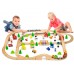 Игровой набор Viga Toys Деревянная железная дорога, 90 эл. (50998) title=