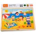 Дерев'яна рамка-вкладиш Viga Toys Пори року: літо, 24 ел. (51270) title=