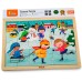Дерев'яна рамка-вкладиш Viga Toys Пори року: зима, 24 ел. (51272) title=