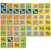 Дерев'яне доміно Viga Toys Звірята (51307)