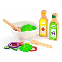 Іграшкова їжа Viga Toys Дерев'яний салатний набір, 36 ел. (51605)
