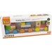 Дерев'яна пірамідка Поїзд Viga Toys Кольорові кубики (51610) title=