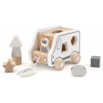 Каталка-сортер з дерева Viga Toys Вантажівка (51612)