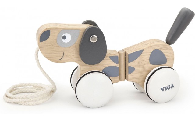 Деревянная игрушка-каталка Viga Toys Собачка (51614)