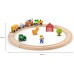 Железная дорога из дерева Viga Toys, 19 эл. (51615) title=