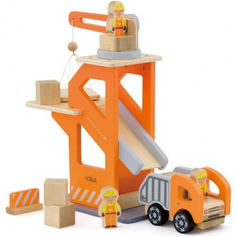 Детский игровой набор Viga Toys Деревянная стройплощадка (51616)