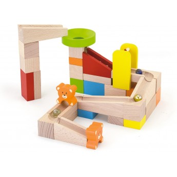 Деревянный конструктор Viga Toys Marble Run Горки, 49 эл. (51619)
