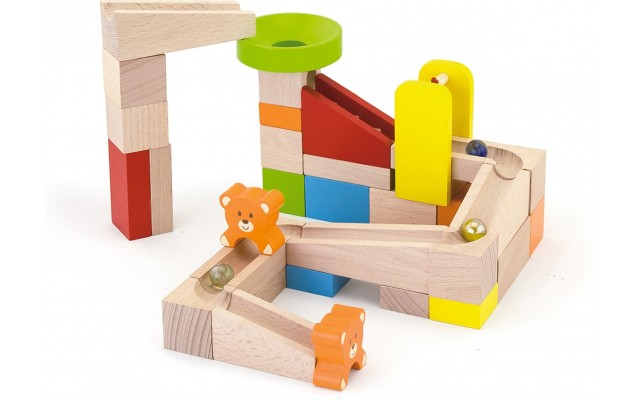 Дерев'яний конструктор Viga Toys Marble Run Горки, 49 ел. (51619)