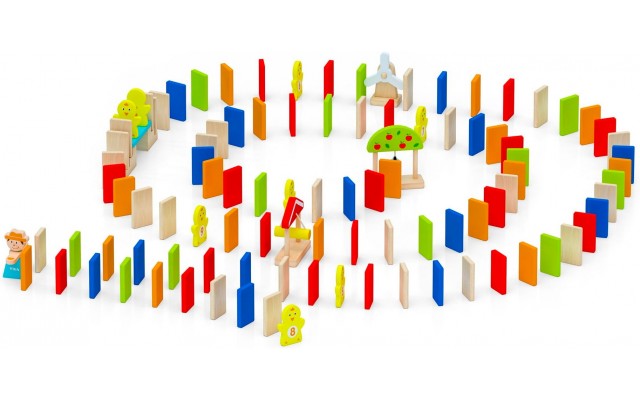 Дерев'яний ігровий набір Viga Toys Доміно, 116 ел. (51620)