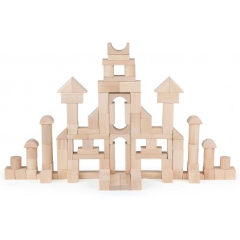 Класичні дерев'яні кубики Viga Toys 100 шт. (51623)