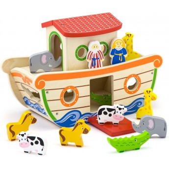 Дерев'яний набір-сортер Viga Toys Ковчег з тваринами (51625)