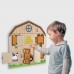 Настенный деревянный бизиборд Viga Toys Фермерский домик (51627) title=