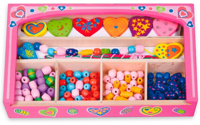 Набір для творчості Viga Toys Намисто з сердечок, 190 ел. (52729)
