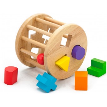 Дерев'яна іграшка-сортер Viga Toys Циліндр з фігурами (54123)