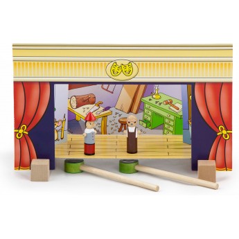 Ігровий дерев'яний набір Viga Toys Театр з магнітами (56005)