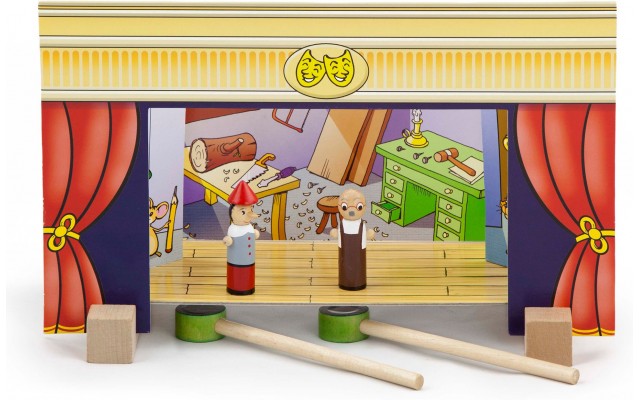 Игровой деревянный набор Viga Toys Театр с магнитами (56005)