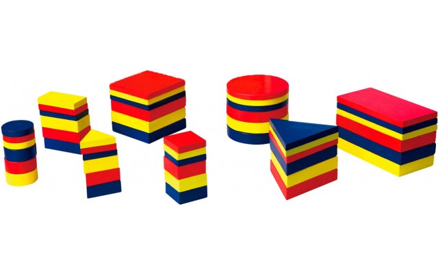 Обучающий набор Viga Toys Логические блоки Дьенеша, 48 эл. (56164U)