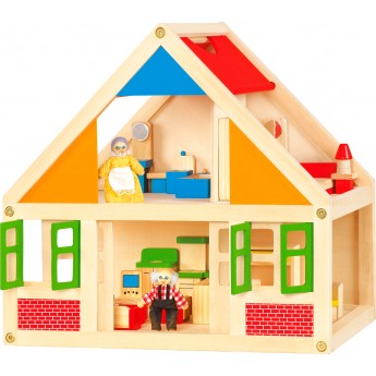 Ігровий набір Viga Toys Ляльковий будиночок з дерева (56254)