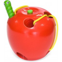 Дерев'яна гра-шнурівка Viga Toys Яблучко (56276)