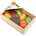 Игрушечная еда Viga Toys Нарезанные фрукты из дерева (56290) title=