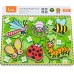 Рамка-вкладыш из дерева Viga Toys Насекомые (56437) title=