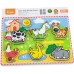 Рамка-вкладыш из дерева Viga Toys Зверята на ферме (56438) title=