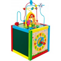 Игровой центр Viga Toys Бизикуб деревянный 5 в 1 (58506)