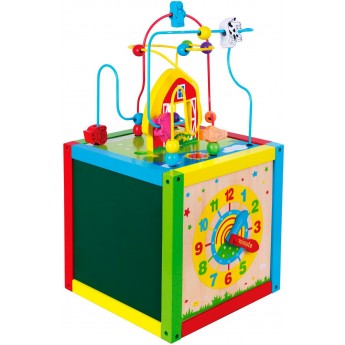 Ігровий центр Viga Toys Бізікуб дерев'яний 5 в 1 (58506)