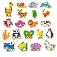 Набор магнитных фигурок Viga Toys Зверята, 20 шт. (58923)